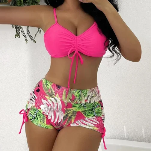 Summer Print Swimsuits Tankini Sets