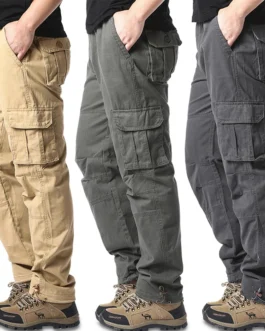 Cargo Pocket Cotton Pants