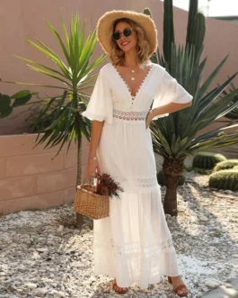 Elegant Summer White Dress