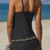 Women-S-Swimwear-Tankini-2-Piece-Normal-Swimsuit-High-Waisted-Green-White-Blue-Golden-Black-