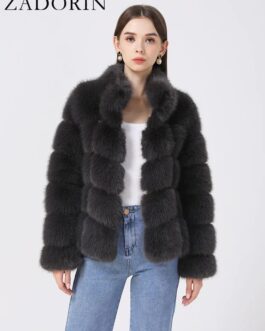 Women’s Winter Faux Fur Trim Coats