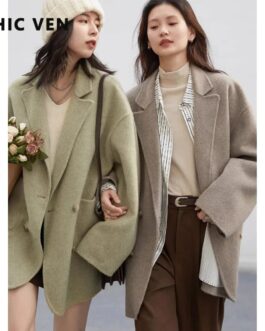 Women’s Woolen Loose Casual Coats