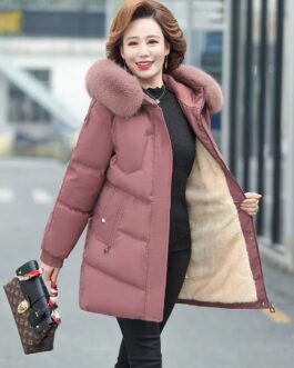 Women’s Parkas Faux Fur Collar Hooded Coats