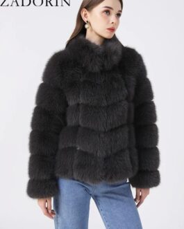 Women’s Winter Faux Fur Trim Coats