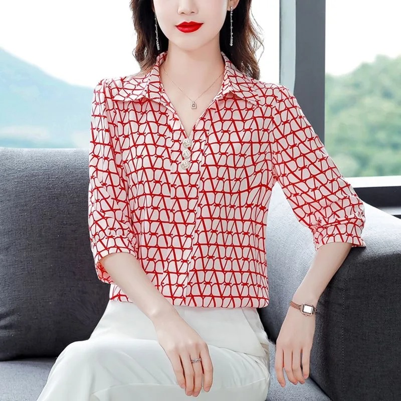 The striped print adds a trendy touch, making these blouses ideal for both work and casual outings