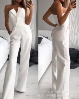 Elegant Strapless Jumpsuits