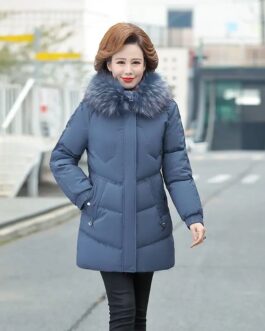 Women’s Parkas Faux Fur Collar Hooded Coats