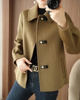 Women’s Winter Pure Wool Double Sided Cashmere Jacket