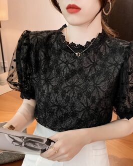 Women’s Elegant White Lace Tops