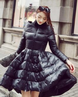 Women’s Thick Cotton Ruffles Fashion Coats