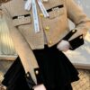 Women's Tweed Cropped Elegant Jackets - Image 4