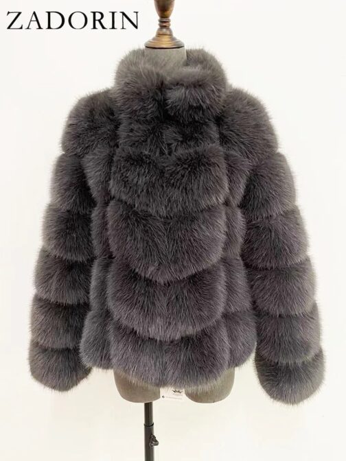 Crafted from high-quality faux fur, it offers a soft, plush feel while being cruelty-free. 4