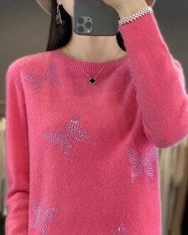 Women’s Wool Knitted Seamless Butterfly Sweater