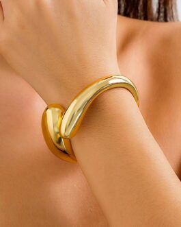 Women’s Fashion Gold Color Adjustable Open Bracelet