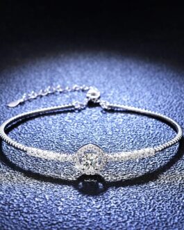 Women’s Luxury PT950 Platinum 1 Carat Diamond Bracelet