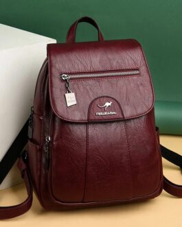 Women’s Leather Travel Bagpack