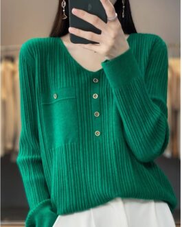 Women’s  V-Neck Cashmere Sweater