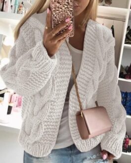 Women’s White Knitted Cardigans