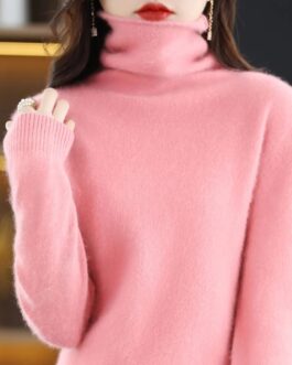 Women’s High Neck Cashmere Sweater