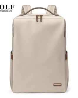 Women’s Solid Color Backpack Laptop Bag