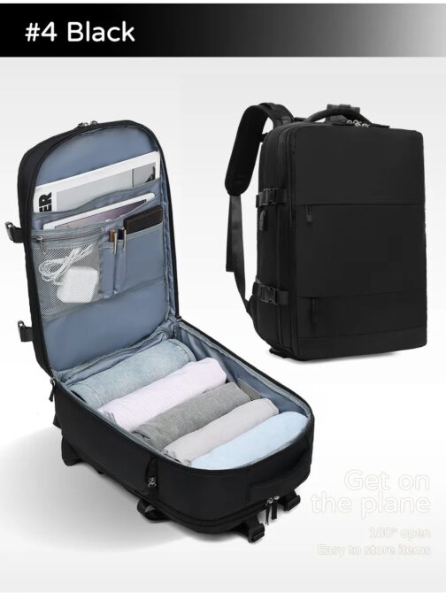 With its spacious compartments, you can easily organize your belongings, whether it's books, clothes, or tech gadgets 4