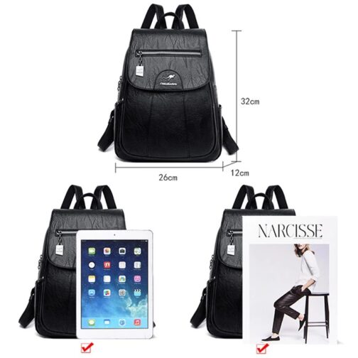 This versatile backpack can be used as a school bag or travel bag, offering both practicality and fashion. 5