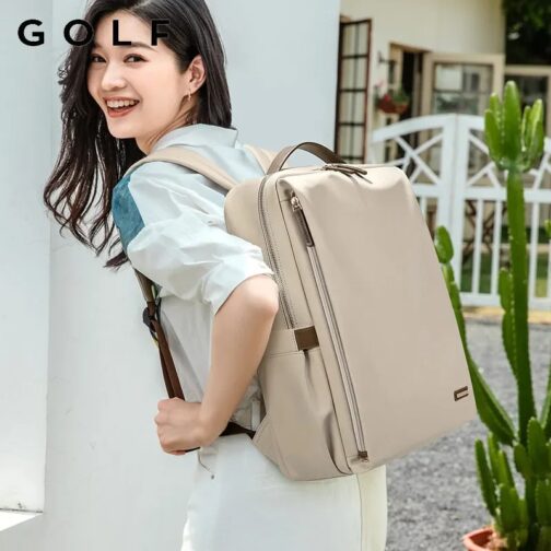 Designed to accommodate up to 15.6-inch laptops, this briefcase backpack seamlessly combines fashion with utility. 3