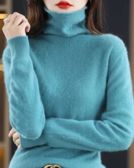 Women’s High Neck Cashmere Sweater