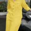 Elevate your work attire with this chic and timeless trousers suit that perfectly balances fashion and practicality 2