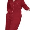 Elevate your work attire with this chic and timeless trousers suit that perfectly balances fashion and practicality 20