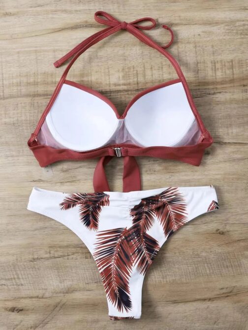 Featuring a sexy printed design, this bikini offers both style and support, with a push-up top that enhances your curves for a stunning silhouette 3