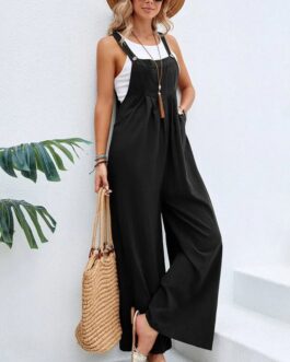 Women’s  Casual Sleeveless Rompers Loose Jumpsuit