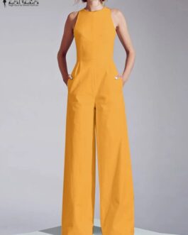 Women’s Elegant Sleeveless Long Jumpsuit