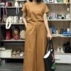 Women's Short Sleeve Shirt Wide Leg Pants Set - Image 11