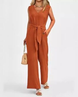 Women’s Elegant V-neck Wide leg Jumpsuits