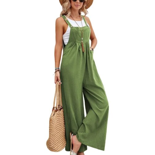 The wide-leg pants offer a relaxed, flowy fit that moves with ease, making it ideal for beach days, vacations, or casual outings. 8