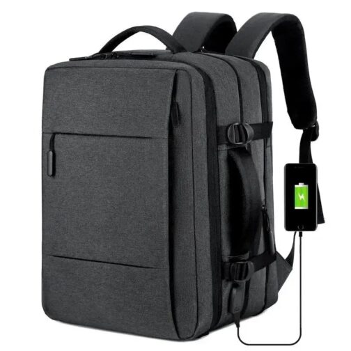 Designed to accommodate laptops up to 15.6 inches, this expandable rollup backpack offers ample space for your essentials, making it perfect for business, leisure, or school use. 2