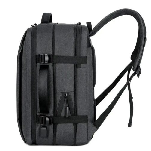 Designed to accommodate laptops up to 15.6 inches, this expandable rollup backpack offers ample space for your essentials, making it perfect for business, leisure, or school use. 4