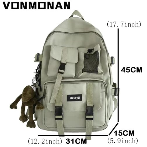 Featuring a unique insert buckle design, this backpack combines contemporary aesthetics with practical functionality. 4