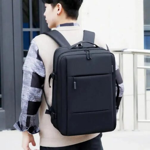 Combining fashion and function, this sleek backpack is ideal for professionals, students, and travelers seeking a durable, modern, and practical accessory. 1