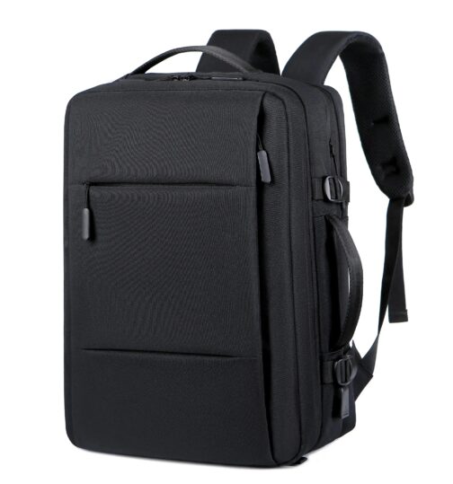 Combining fashion and function, this sleek backpack is ideal for professionals, students, and travelers seeking a durable, modern, and practical accessory.8