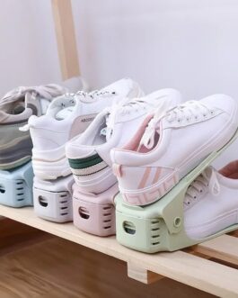 Adjustable Double-Layer Shoe Rack