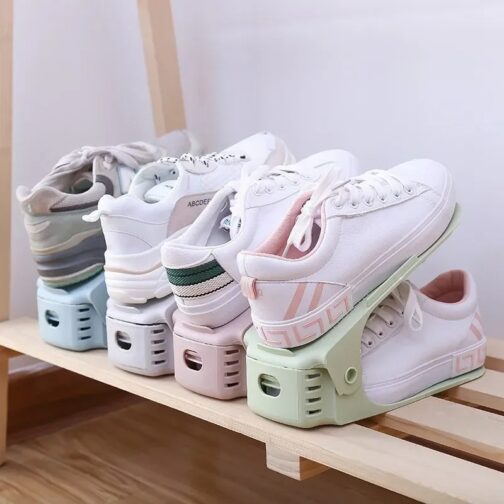 Adjustable Double-Layer Shoe Rack - Image 2