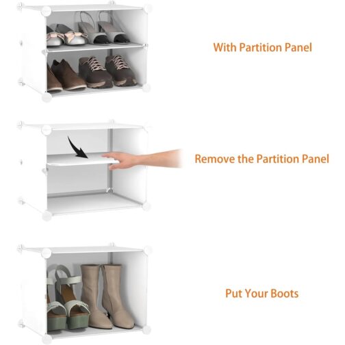 Lightweight yet robust, this shoe organizer is perfect for busy households or compact apartments. 4