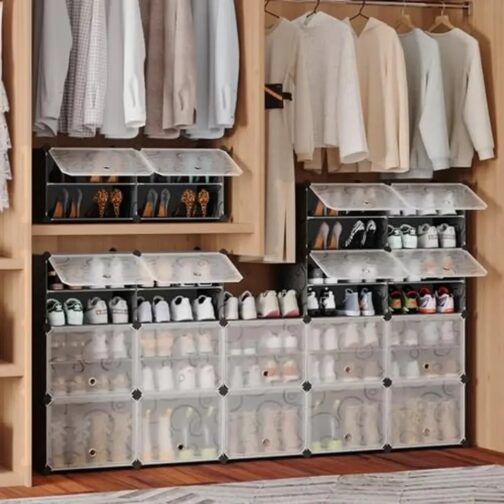 Large Shoe Storage Organizer Cabinet - Image 5