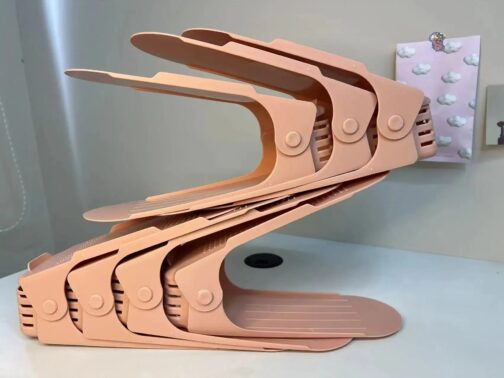 Upgrade your home’s functionality and aesthetics with this innovative and space-saving shoe rack set. 7