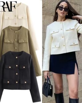 Women’s New Fashionable and Casual  Flip Decoration Short Suit Jacket