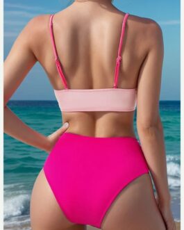 Crisscross High Waist Bikini Sets Two Piece Swimsuit