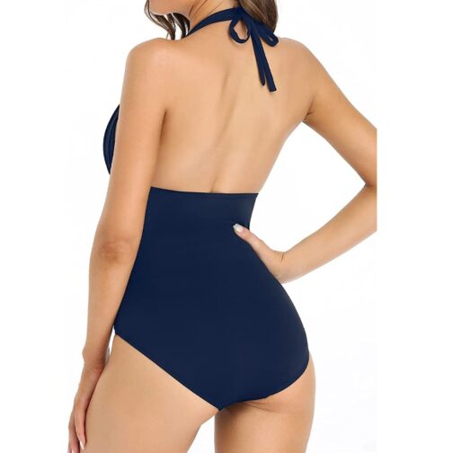 This solid-color swimsuit offers a sleek and timeless design, perfect for pool days, beach outings, or tropical vacations. 6