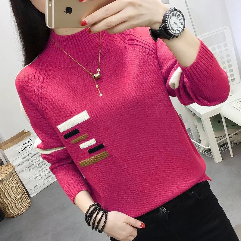 The unique spliced knit design adds texture and visual appeal, making it a standout piece in any wardrobe 1